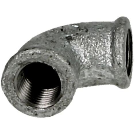 Raccord en fonte malléable coude 1/4’’ FF/FF