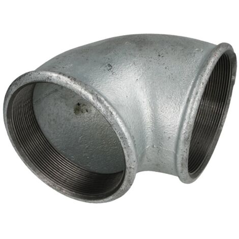 Raccord en fonte malléable coude 4’’ FF/FF