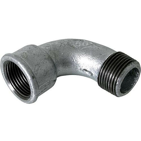 Raccord en fonte malleable galva Nr.1A coude court fem/male diam. 3/4"