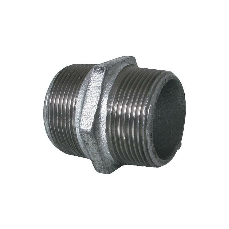 Raccord en fonte malleable galva Nr.281 Double nipple avec filet droit et gauche diam. 2'