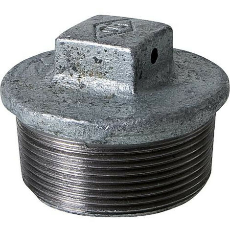 Raccord en fonte malleable galva Nr.294 cache-vis avec trou a 4 pans diam. 1 1/4"