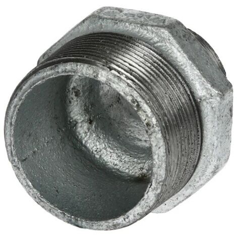 Raccord en fonte malléable nipple réduit 2’’ x 1 1/4’’ FM/FM