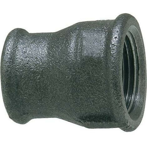 Raccord en fonte malleable, noir Manchon de reduction, 3/4" x 1/2" (fem/fem) type 240