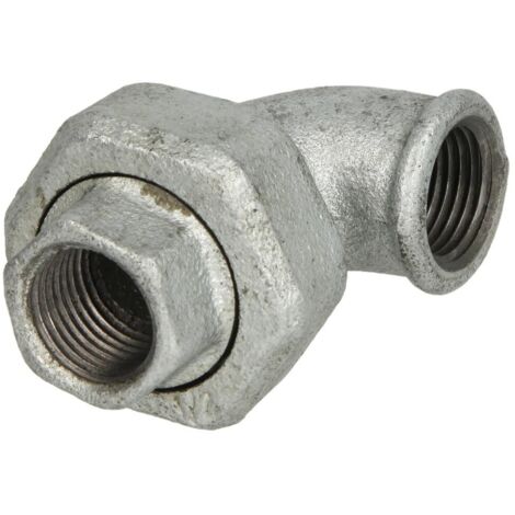 Raccord en fonte malléable raccord coudé 1’’ FF/FF étanchement plat
