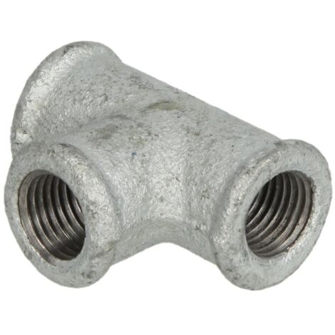Raccord en fonte malléable té 4’’ FF/FF/FF