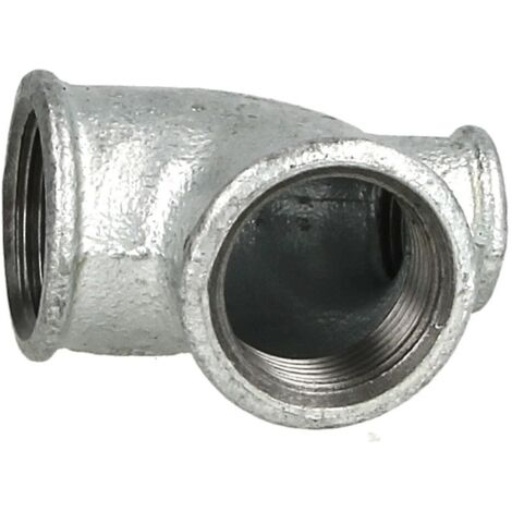 Raccord en fonte malléable té réduit 1’’ x 1’’ x 1/2’’ FF/FF/FF