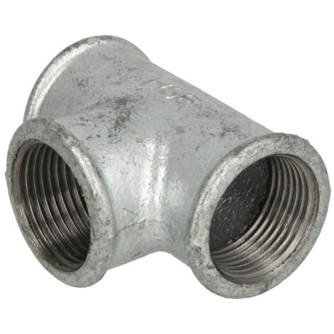 Raccord en fonte malléable té réduit 3/4’’ x 1/2’’ x 3/4’’ FF/FF/FF