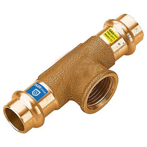 Raccord en laiton 3/4x22 T, 90°, I/I-IG, raccord combiné Frabo DVGW