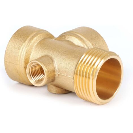 Raccord en laiton 4 voies DN25 1" DN13 1/4" pour Réservoir à vessie réservoirs sous pression