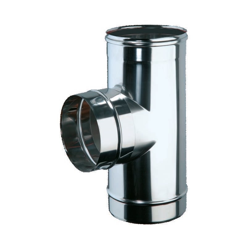 Raccord en t 90° fmm acier inoxydable