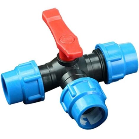 Raccord en T à connexion rapide pour tuyau d'arrosage, pour l'irrigation agricole et de jardin – diamètre intérieur de 20 mm