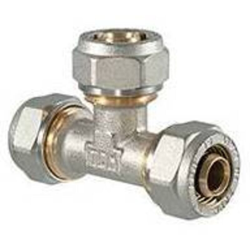 Raccord en t de compression pour multicouche