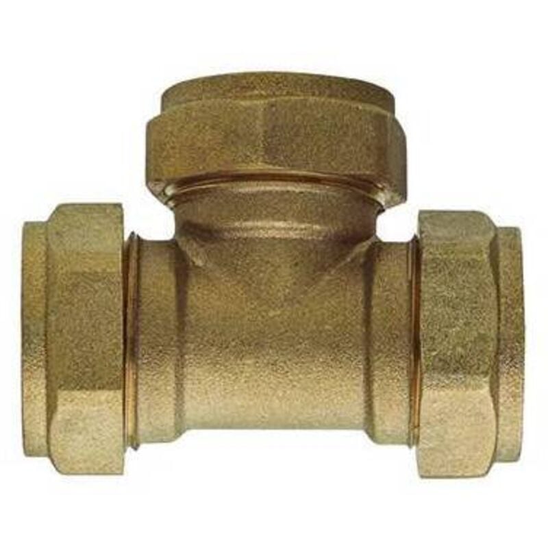 Raccord en t fff à compression pour cuivre