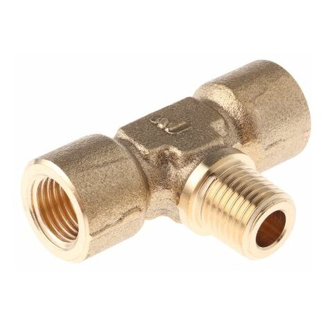 Raccord en T Laiton Legris BSPP Femelle 1/4pouce - Femelle 1/4pouce ( Prix pour Paquet de 5 )