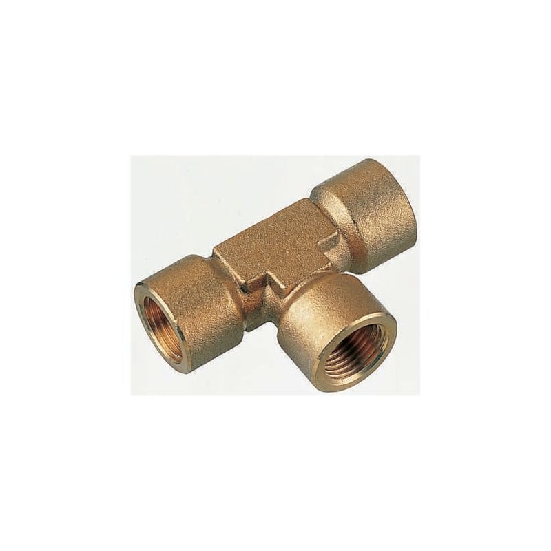 Raccord en t Laiton Legris bspp Femelle 3/4pouce - Femelle 3/4pouce ( Prix pour Paquet de 2 )