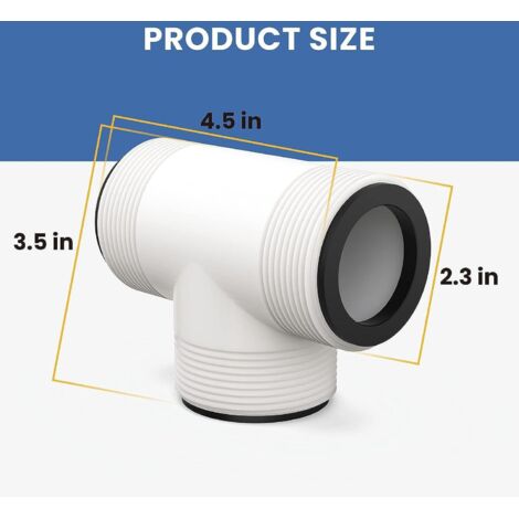 Raccord en T pour pompe de piscine, distributeur de type T de 1,5 pouce, compatible avec les pompes de piscine Intex Coleman.