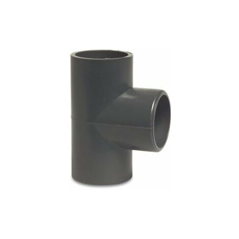 Raccord en T pour tuyauterie de piscine – 90 °, PVC-U - 50 mm - raccord à coller