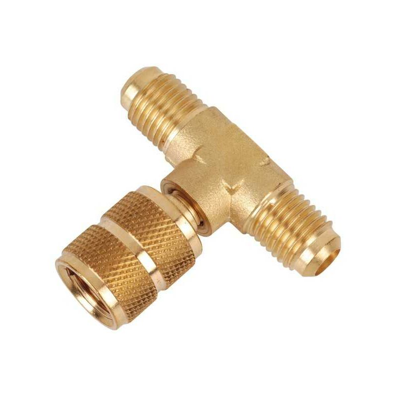 Plombservice - Raccord en Té 1/4 fl-m x 1/4 fl-m x 1/4 fl-f