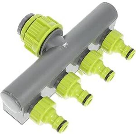 Raccord en Y à 4 voies pour tuyau d'irrigation et adaptateur pour tuyau collecteur de tuyau d'arrosage.