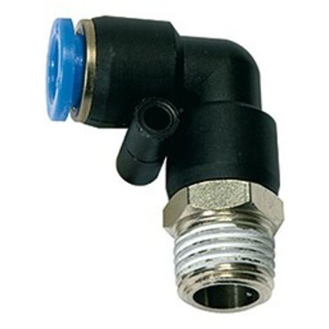 Raccord enfichable en L B-Ser.R1/4 en plastique D4