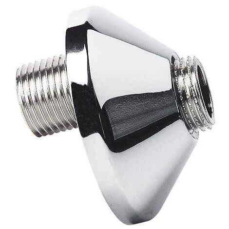 RACCORD EXCENTRE LAITON CHROME DOUBLE MALE