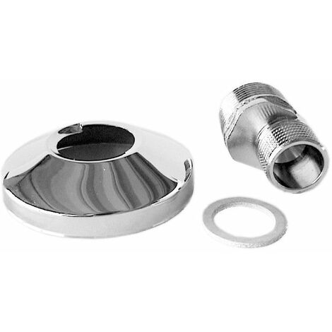 Raccord excentré M 1/2" - M 3/4" avec rosace