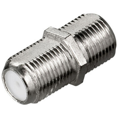 Raccord F à visser femelle/femelle pour câble coaxial – Compatible fiches 7 mm – Métal durable pour connexion stable – Idéal audio/vidéo – Hdsat