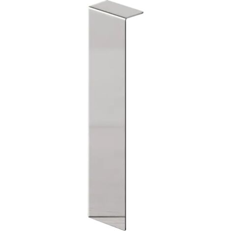 Raccord FCI pour plinthes FC acier 6cm x 2cm x 1cm - argent poli