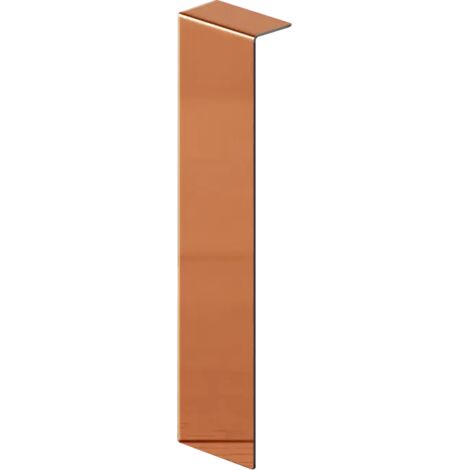 Raccord FCI pour plinthes FC en acier 10cm x 2cm x 1cm - cuivre poli