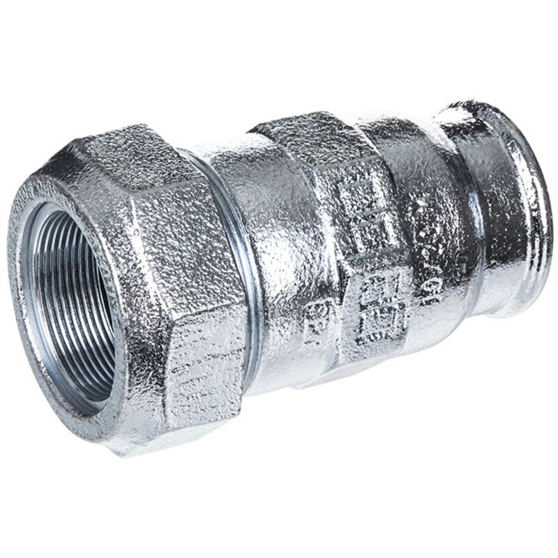 Raccord à compression Femelle fonte malléable galvanisée 1''1/2 - Gebo