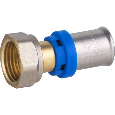 Raccord femelle écrou libre à sertir pour tube multicouche  NOYON & THIEBAULT Ø16 - F15X21 (1/2)