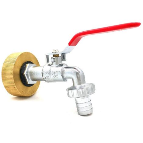 Raccord femelle S60x6 laiton - robinet laiton chromé 1 pouce