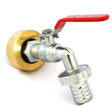 Raccord femelle S60x6 laiton - robinet laiton sortie 1''1/4 cannelée 25mm