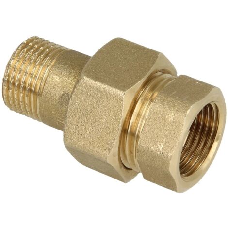 Raccord FF/FM 3/8'' droit