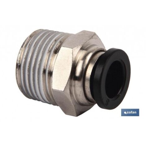 Raccord fileté droit T-16, R-3/8