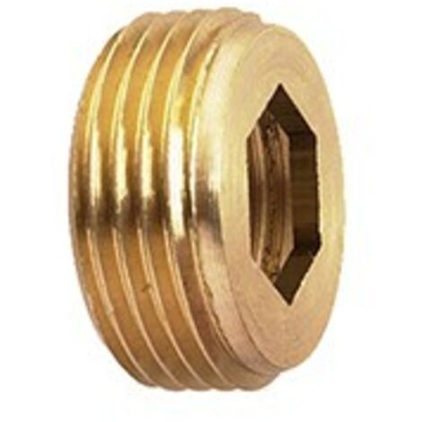 raccord fileté en laiton réduction male/femelle avec butée male 3/4" fem 1/2"