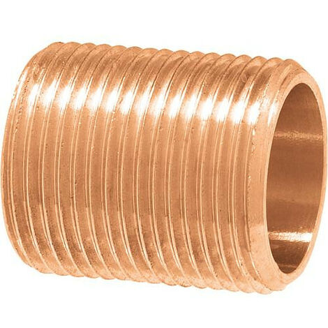 Raccord filete en laiton rouge Nipple filete pour tube Type 3531, 1/2"