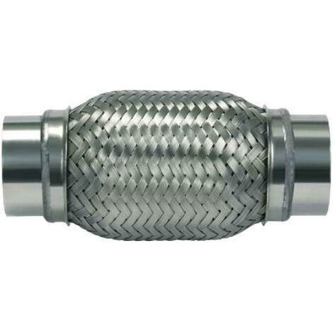 Raccord flexible Echappement type B - L200 - D76 - Avec sorties Inox soudees