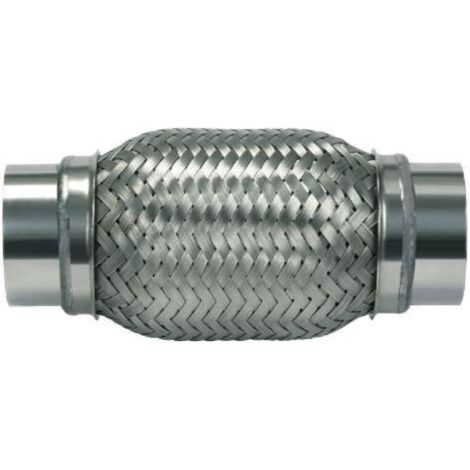 Raccord flexible Echappement type B - L250 - D57 - Avec sorties Inox soudees