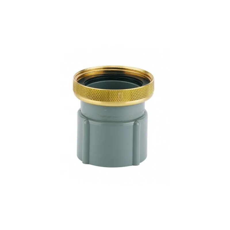 

Tapa de PVC de 40mm con tuerca de latón 40x49, para manguera FITOFLEX