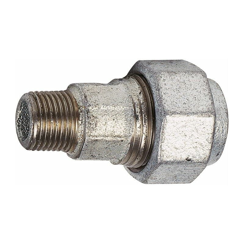 Raccord fonte galva droit à serrage - m 2' à serrage - Femelle diamètre 63 mm