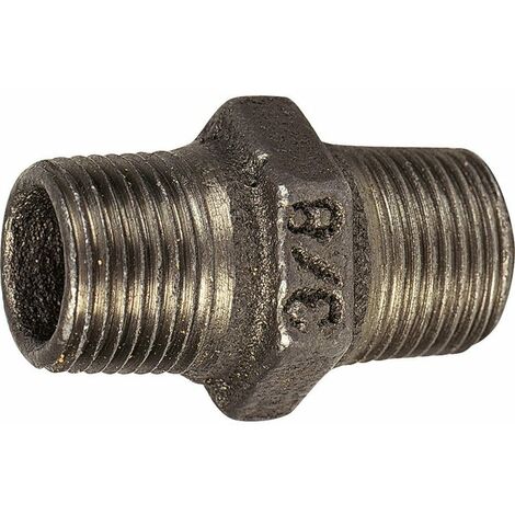 Raccord fonte noire droit à visser - M 3/4' - N° 280