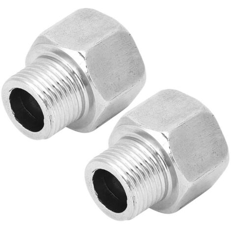 Raccord fonte，Réducteur à tête hexagonale en acier inoxydable, adaptateur de tuyau fileté, filetage mâle G1/2, filetage femelle G3/4