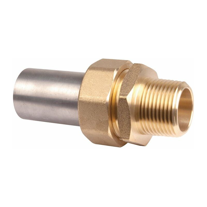 Ecolands - Raccord à jonction sphéro-conique - 3 pièces - Mâle - Spécial gaz naturel - à souder sur acier