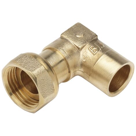 Raccord gaz coudé 90 1/2 14 + joint - BANIDES - 291612