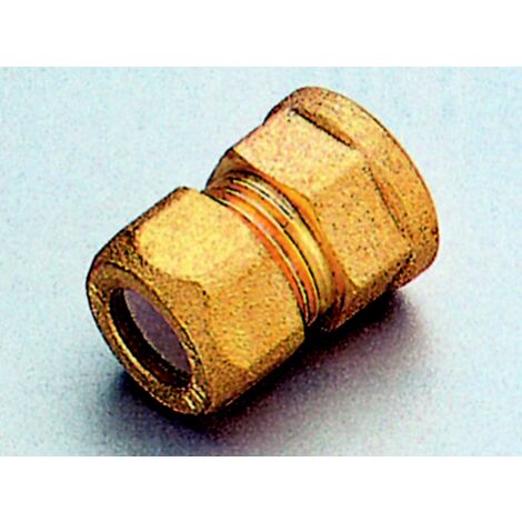 raccord gaz en laiton bicA ne droit F 3/8 x 12 mm tA flon ogive