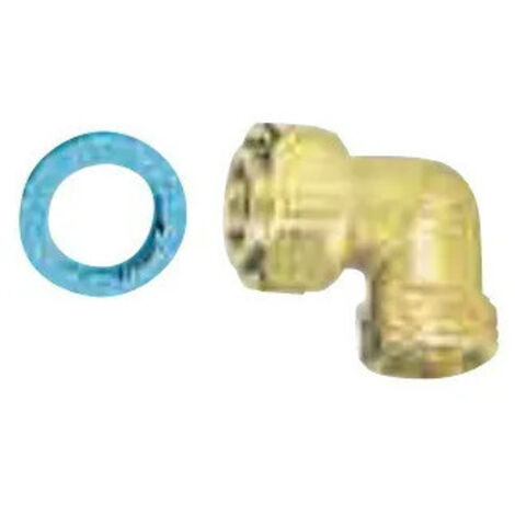 Raccord gaz laiton coudé 90° mâle femelle 15x21 – Joint 386 pour étanchéité – Pression maxi 500 mb – Installation facile en espaces restreints