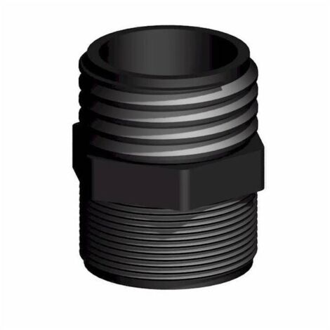 Raccord 2' male S60x6 – Filetage gaz – Polypropylène chargé fibre de verre 30% – Rigidité élevée pour plomberie – CPP