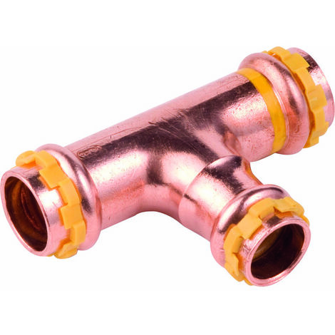 Raccord gaz T réduit à sertir - VSH SudoPress - AIPS - FFF diamètre 35 x 22 x 35