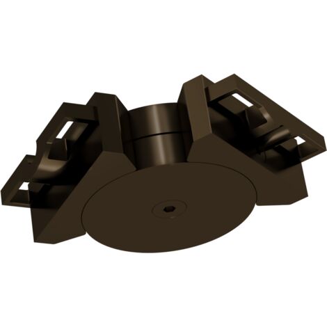 Raccord Horizontal Articulé Pour Main Courante Alu 80x30 Mm Longueur Noir Brillant Cm